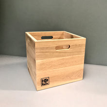 Load image into Gallery viewer, The Fab Four-&#39;Unplugged&#39; Natural Oak 12 Inch Vinyl Storage Set