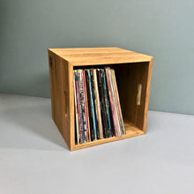 Load image into Gallery viewer, Oiled Oak 12 Inch Vinyl Record Storage Box