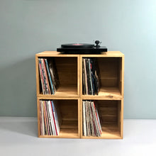 Load image into Gallery viewer, The Fab Four-Oiled Oak Music Box 12 Inch Vinyl Record Storage