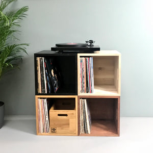 A Whole Lotta Rosewood (oiled)- 12 Inch Oak Vinyl Record Storage Box