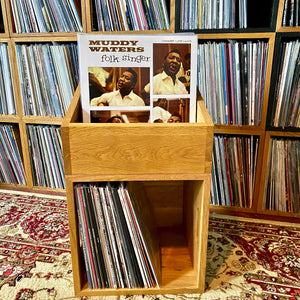 The Glimmer Twins - 'A Vulgar Display Of Vinyl' / Oiled Oak 12 Inch Vinyl Storage Box Combo