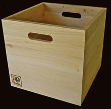 Load image into Gallery viewer, Natural Oak 12 Inch Vinyl Record Storage Box