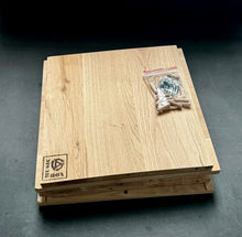 Load image into Gallery viewer, '5 Easy Pieces'-12 inch Vinyl Storage Box Oiled Oak