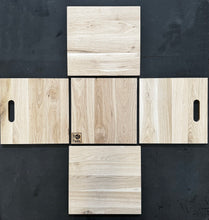Load image into Gallery viewer, '5 Easy Pieces'-12 inch Vinyl Storage Box Oiled Oak