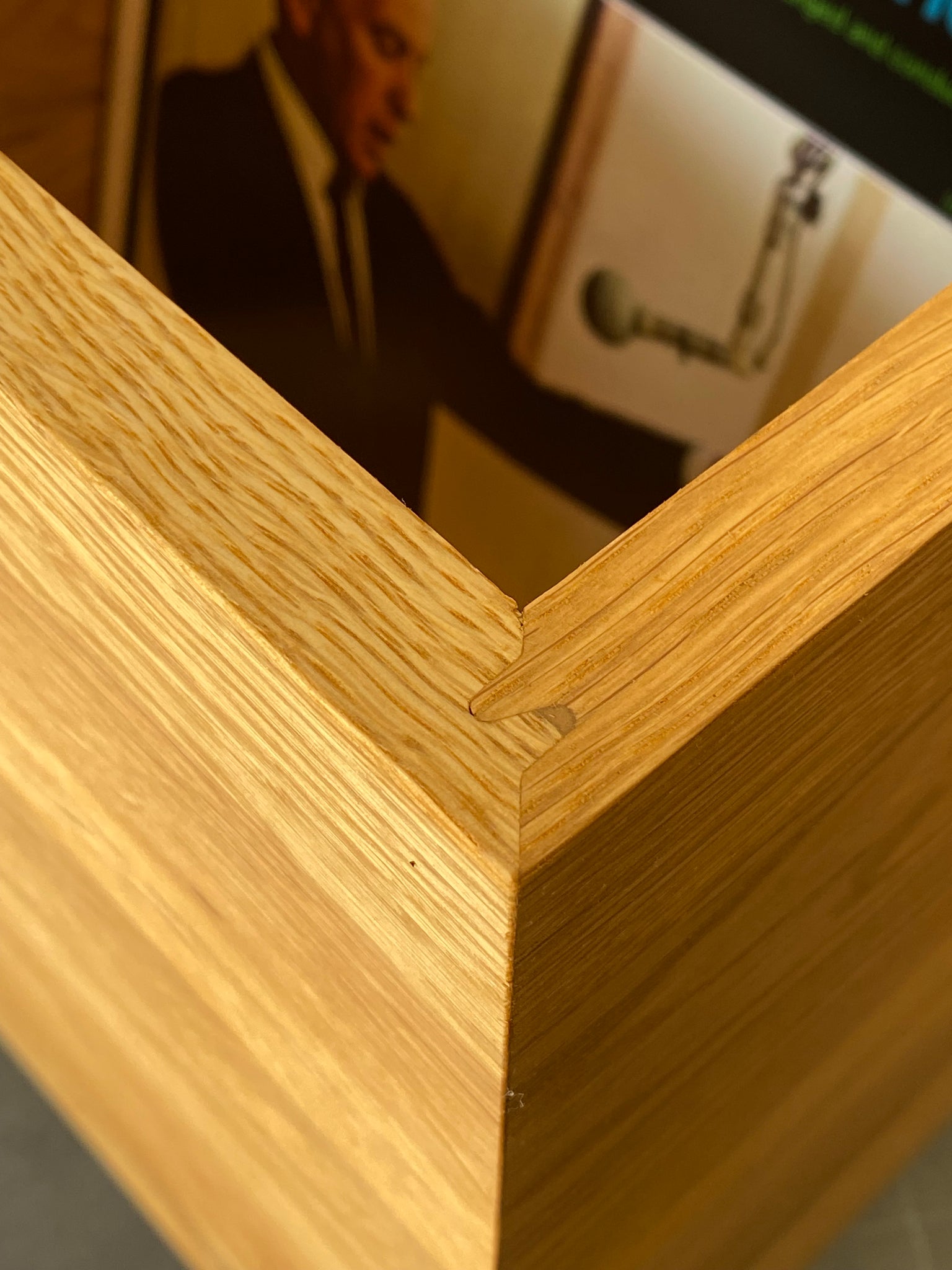 schallplatten aufbewahrung holz Aufbewahrungsbox für 12-Zoll-Schallplatten aus geölter Eiche – Music Box Designs