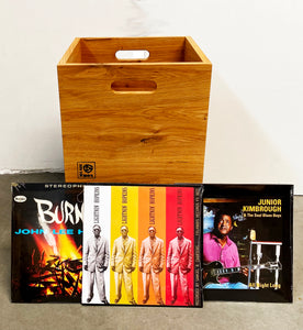 Fellflying Opslagdozen voor platen met deksel en handgrepen, vinylplaten-organizer voor maximaal 50 12 inch albums, opvouwbare draagbare opslag voor Fellflying Opslagdozen voor platen met deksel en handgrepen, vinylplaten-organizer voor maximaal 50 12 inch albums, opvouwbare draagbare opslag voor