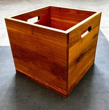 Load image into Gallery viewer, '5 Easy Pieces'-12 inch Vinyl Storage Box Oiled Oak