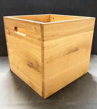 Load image into Gallery viewer, '5 Easy Pieces'-12 inch Vinyl Storage Box Oiled Oak