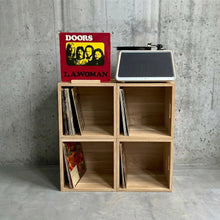 Load image into Gallery viewer, The Fab Four-'Unplugged' Natural Oak 12 Inch Vinyl Storage Set