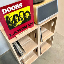 Load image into Gallery viewer, The Fab Four-&#39;Unplugged&#39; Natural Oak 12 Inch Vinyl Storage Set-SOLD OUT Preorder Yours Today