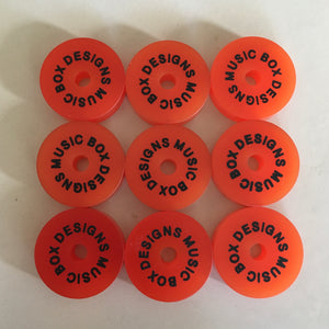 Impulse Orange - Handmade Epoxy Resin 45 RPM Adapter
