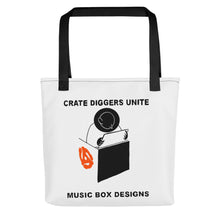 Load image into Gallery viewer, Crate Diggers Unite Tote bag