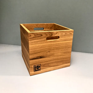 Oiled Oak 12 Inch Vinyl Record Storage Box- SOLD OUT Preorder Yours Today