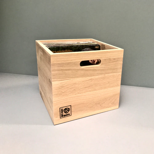 Natural Oak LP Storage Box- SOLD OUT. PREORDERS SHIP THE WEEK OF OCTOBER 8th