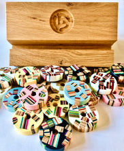 Load image into Gallery viewer, Exclusive Limited Handmade 45 rpm Record Adapters- Reclaimed Skateboards and Epoxy Resin