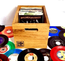 Load image into Gallery viewer, The Music Box-Oiled Oak LP Storage  Box Set Gift Pack-SOLD OUT PREORDERS DISPATCH THE WEEK OF DECEMBER 14th