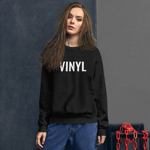 "The Vinyl" Unisex Black Sweatshirt