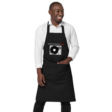 Load image into Gallery viewer, &quot;I&#39;d Rather be Spinning Vinyl&quot; Organic cotton apron